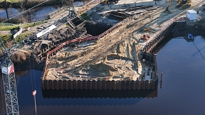 Baufortschritt an der Schlossbrücke, Anfang Dezember 2024.jpg.jpg&nbsp;&copy;&nbsp;H3 Entwicklungsgesellschaft