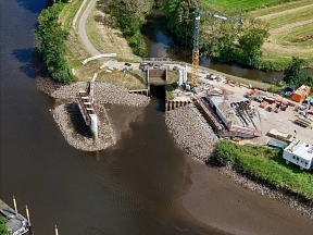 Baufortschritt an der Schlossbrücke, Mitte August 2025&nbsp;&copy;&nbsp;H3 Entwicklungsgesellschaft