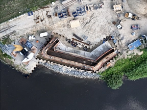 Baufortschritt an der Schlossbrücke, Mitte Juli 2025.jpg&nbsp;&copy;&nbsp;H3 Entwicklungsgesellschaft