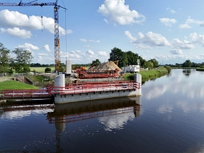 Baufortschritt an der Schlossbrücke, Mitte Juli 2025&nbsp;&copy;&nbsp;H3 Entwicklungsgesellschaft