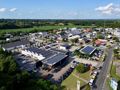 Luftbildaufnahme auf den Gewerbepark Ritterhude&nbsp;&copy;&nbsp;H3 Entwicklungsgesellschaft mbH Ritterhude