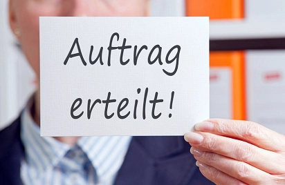 Logo - Auftrag erteilt&nbsp;&copy;&nbsp;fotolia