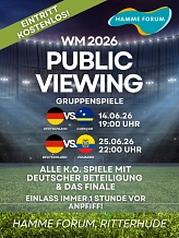 Plakat zum Public Viewing im Hamme Forum&nbsp;&copy;&nbsp;RTV
